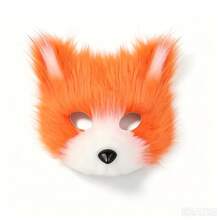 4pcs Adjustable Realistic Fox Mask Set, Includes Bendable Tail, Ear Headband And Gloves, Halloween/Christmas Cosplay Party Costume - A - View 18