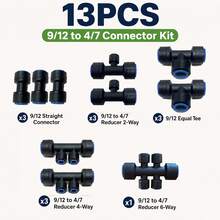 Push In Leak Proof Irrigation Connector, Made Of Durable Plastic Material, Perfect For Branching And Distributing Water Flow, Suitable For Garden Water Pipe Watering Systems - A - View 11