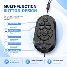 Wireless Camera Remote Control With Zoom For IPhone & Android, Bluetooth Camera Remote Shutter With Front/Rear Camera Switch For Photo & Video, Smartphone Bluetooth Clicker - View 4