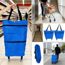 Portable Shopping Carts - Black - View 3