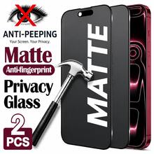2 قطعة واقي شاشة زجاجي مقسى مطفي غير لامع للخصوصية متوافق مع iPhone 17 Pro Max/16 Pro Max/16 Plus/15 Pro/15 Pro Max/14/13/12/11 Series، واقي زجاجي مضاد للتجسس 9H، حماية خصوصية كاملة، سطح ناعم مضاد للانعكاس، رؤية HD واضحة جداً، طلاء مقاوم للبصمات، سطح مقاوم للخدش، استجابة لمس سلسة، تصميم نحيف متوافق مع الحافظات - الأسود - مشاهدة 19