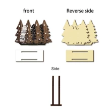 1/5pcs Rustic Wooden Christmas Tree Napkin Holder, Multi Pine Tree Tissue Storage Rack, Christmas Table Decor, Home Decor And Accessories, Winter Holiday Dining Table Desktop Ornament - Multicolor - View 11
