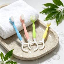 50pcs Macaron Color 3-In-1 Mini Travel Toothbrush Set - Disposable Toothbrush With Floss Pick (4 Flavors/Individually Wrapped) Back To School Edition, Dental Floss - Multicolor - View 6