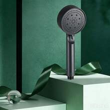 1pc High Pressure Shower Head: 5 Spray Modes, Powerful Bathroom Shower Head With Strong Spray, Small Silicone Nozzles, Universal For High And Low Water Flow - Wall-Mounted, Plastic, Round Design - Single Shower - View 8