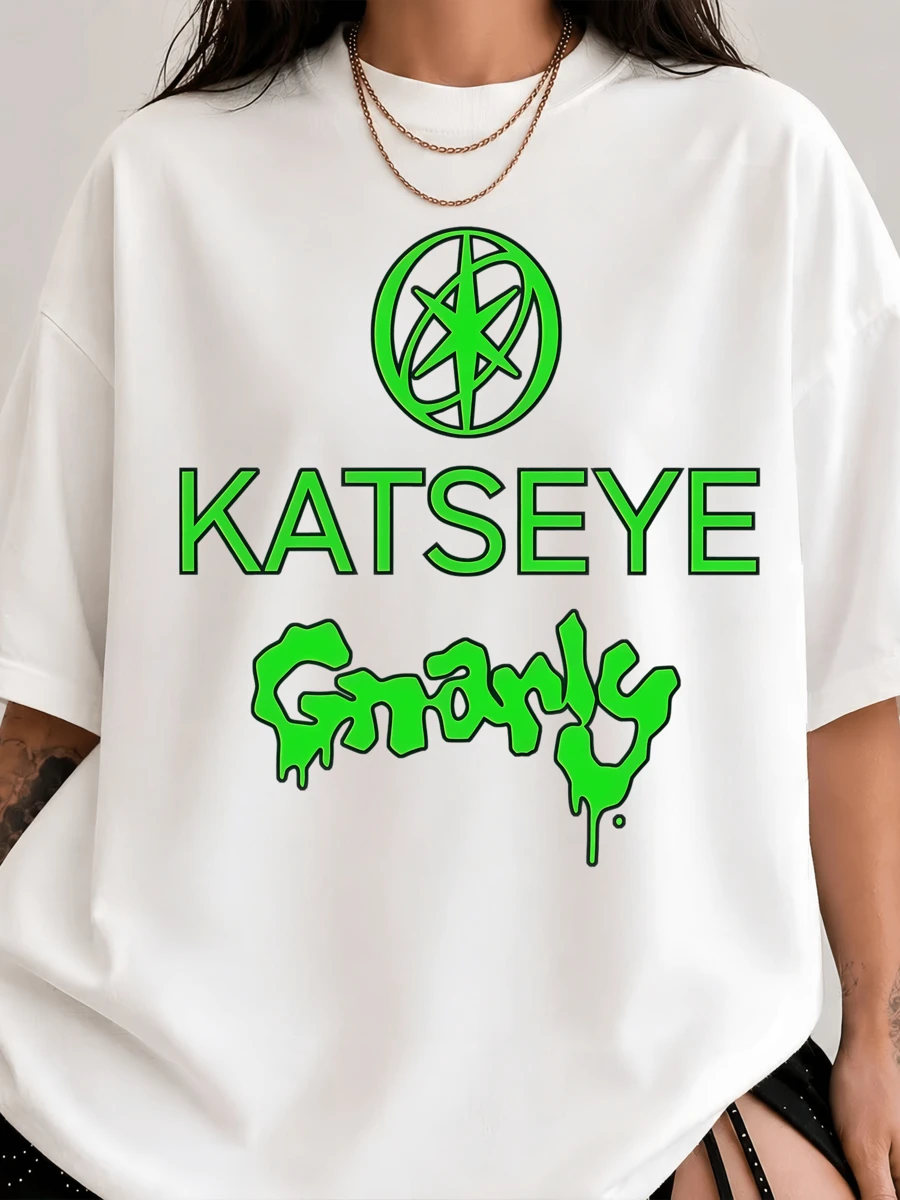 Katseyess Y2K Star Unisex T-Shirt, Eyekon Design, Grafik-T-Shirt, Softstyle-Shirt, Vintage-Stil Top.Png - 白色 - 查看 1