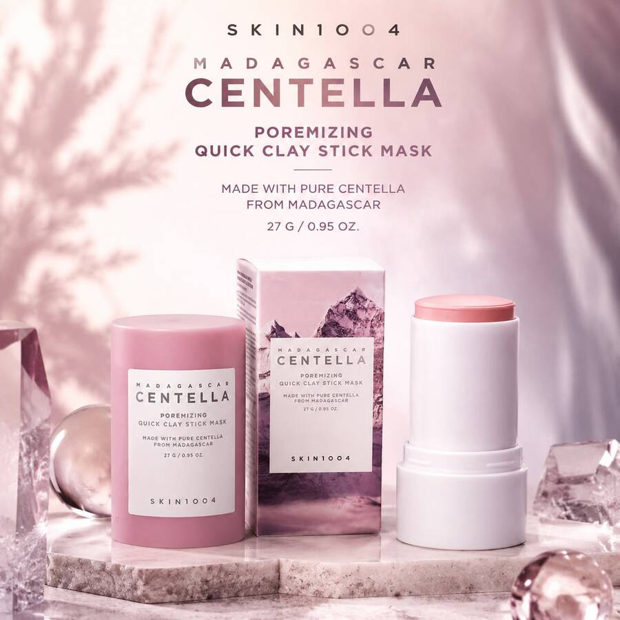 SKIN1004 Madagascar Centella Pore Refining Fast Cleansing Mud Mask Stick 27g, Korean Skincare Centella Asiatica Oil Control Pore Cleansing Facial Mud Mask Stick, Creates Smooth And Clear Skin, Halloween Gift, Christmas Gift - Deep Cleansing - View 1