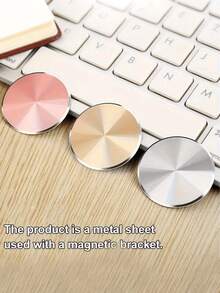 4pcs Phone Holder Base Plates, Self-Adhesive Magnetic Stickers, Suitable For Magnetic Car Phone Mounts - A - View 8