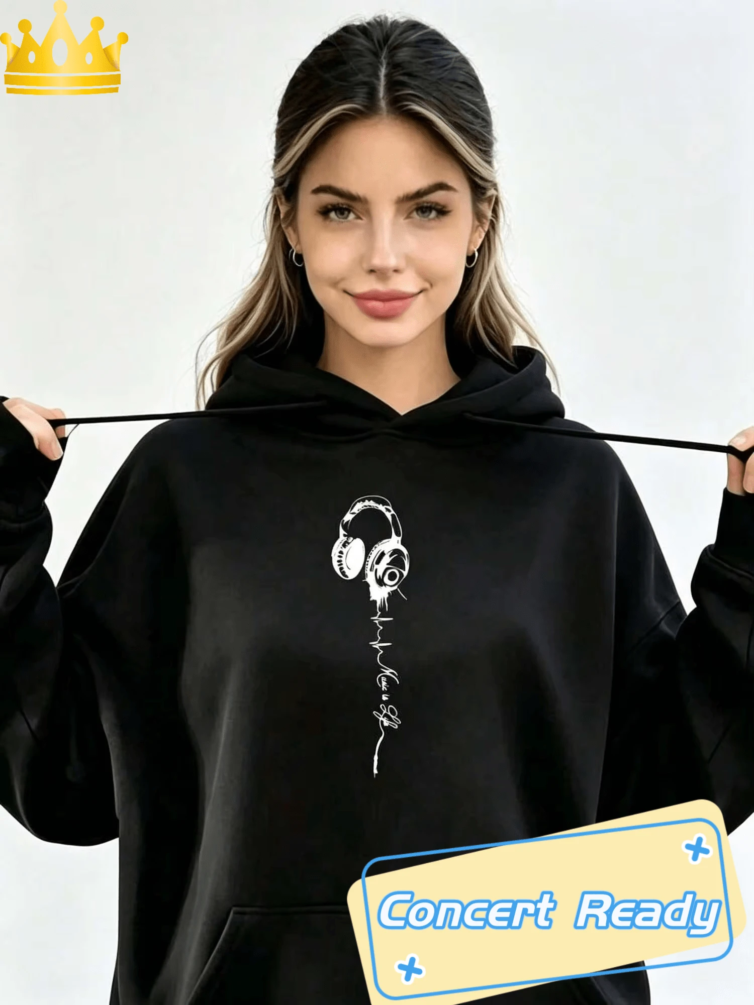 بلايز رياضية نسائية - الأسود - مشاهدة 1