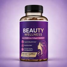 Comunvitam 24-In-1 High-Potency Biotin Hair Vitamins 10000mcg With Collagen & Saw Palmetto, Hair Skin Nails Supplement, Beauty Nutrition Capsules For Fuller Looking Hair, Stronger Hair Care Support, 120 Day Supply, Daily Wellness Supplement For Women & Men - 120抽 - 查看 2