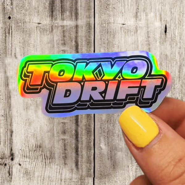 TOKYO DRIFT, Bold Multi-Layered Outline Street Style Font, Full Of Power And Speed, Conveying A Street Attitude Of Pursuing Speed And Freedom - Waterproof Vinyl Sticker - Durable Matte Surface, Self-Adhesive Bumper Sticker, Suitable For Cars, Windows, Laptops, Trucks, Water Bottles - Multi-Functional Durable Design, Car Sticker