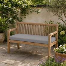 Heavy-Duty Indoor/Outdoor Bench Pad – Sophisticated Design For High-Traffic Seating Areas - Grey - View 7