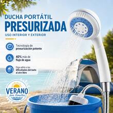 Adjustable USB Rechargeable Portable Shower For Camping And Pets - White - View 4