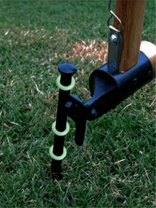 15/30pcs Glowing Tent Stake Rings, Rubber Camping Stake With Glowing Ring Functional Tent Accessories, Easy To Install And High Visibility, Rubber Material, Outdoor Camping Essentials, Night Camping Tent Stake Safety Marker Rings, Camping Accessories - Mint Blue - View 8
