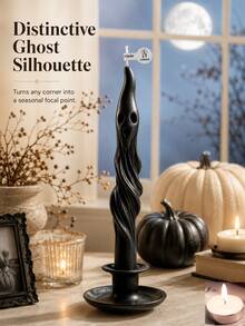 Ghost Long Fragrance Candle Set, Soy Wax, Halloween Home Decor, Suitable For Mantel, Shelf, Tabletop Centerpiece, Entryway, Windowsill, Porch, Stairs, Fireplace, Living Room, Dining Room, Bedroom, Office, Long-Lasting Scent, Gift, Large Candle, Decorative Style, Halloween, Christmas, Scented Candle, Decorative Candle, Large Candle, - Fragrant - View 7