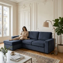 Sofa Grey Made Of Wood For Living Room - 深灰色 3 人座 - 查看 5