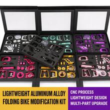 Kit DIY Sepeda Lipat P8 P10 D9 412 Aksesoris Modifikasi untuk Rangka Aluminium, Paduan Aluminium - MultiWarna - View 8