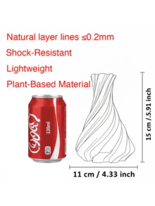 1件裝現代極簡美學磨砂花瓶，北歐風3D扭轉螺旋波浪紋理錐形裝飾花瓶，適用於蒲草、人造花，居家裝飾客廳臥室廚房浴室辦公室婚禮復活節春季桌面中心裝飾 - 彩色 - 查看 3