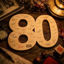 Wooden Number Decor, Birthday Party And Anniversary Props, Signable Wooden Sign, Wooden Greeting Card, Tabletop Decor, Birthday Decoration, Birthday Name And Age - Number 80 - View 6