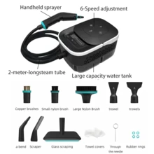 4bar High Pressure Deep Cleaning 1500W High Power Steam Cleaner 1.6L Water Tank Easy To Clean 15s Quick Steam High Temperature Cleaning Machine Multi-Function Home Cleaning Tool Suitable For Kitchen Grease, Bathroom Stains And Home Surfaces Multi-Function Interchangeable Nozzle Steam Cleaner - EU F Type Plug(220-240V) - View 4