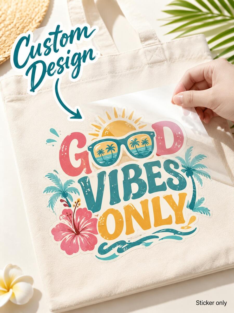 Personalized Creative Sticker Set, Personalized Custom Heat Transfer Stickers, Custom Heat Transfer Prints, Custom Heat Transfer Prints, Custom Heat Transfer, T-Shirt Heat Transfer Prints, Suitable For Clothing, Jeans, Sweatshirts, T-Shirts - Multicolor - View 1