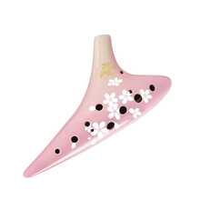 12-Hole AC Tuned Ceramic Ocarina, Sakura Series, Mid-Range C Key, Beginner To Professional Performance Grade - Multicolor - View 5