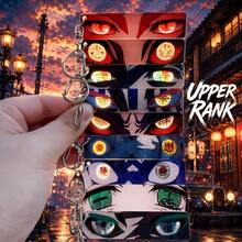 2026 Style 1pc 2D Anime Eye Art Transparent Card Strip, Japanese Character Eye Collection Card, Aesthetic Photo Prop & Desk Decor, Back To School Gift, Halloween Gift, Anime Fan Birthday Gift - Multicolor - View 2
