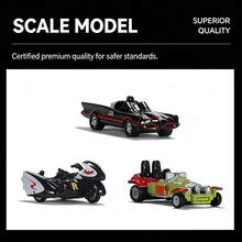 Simba Warner Bros JadaToys Batman The Dark Knight Batmobile – Mini Diecast Alloy Car Model, Collectible Vehicle For Display - Multicolor - View 6
