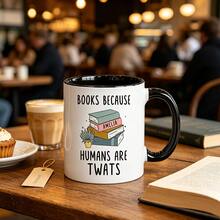 Just A Girl Who Loves Books Mug, Readers Mug, Book Worm Gift, Bookworm Mug, Book Lovers, Book Stack Graphic Design, Unique Reading Themed Gift For Bookworms Readers Book Lovers, Home Office Drinkware - Multicolor - View 15