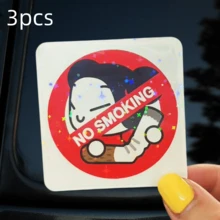 Red Background Cartoon No Smoking Circle, Full Of Childhood Charm And Warning Sense No Smoking Sticker - Waterproof Vinyl Sticker - Durable Matte Surface, Self-Adhesive Bumper Sticker, Suitable For Cars, Windows, Laptops, Trucks, Water Bottles - Multi-Functional Durable Design, Car Sticker - Vinyl - View 13