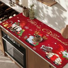 1pc Christmas Style Dish Drying Mat, Coffee Machine Mat, Absorbent Quick-Drying Table Protector, Dining Table Bar Counter Holiday Decor Mat, Practical Christmas Kitchen Supplies, Home Gift, Tabletop Decoration - XYLSD-912 - View 7
