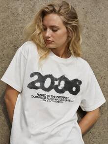Women T-Shirts - 白色 - 查看 1