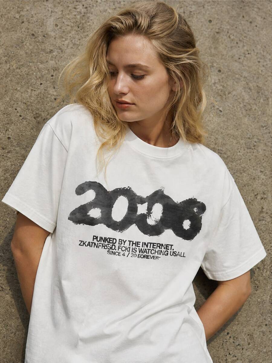 Women T-Shirts - 白色 - 查看 1
