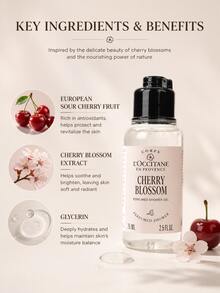 L'Occitane Sweet Cherry Blossom Shower Gel 75ml, Rich Creamy Texture, Easy Lather, Sweet Cherry Blossom Scent, Suitable For Travel - Sweet Cherry Blossom Shower Gel 75ml - View 4