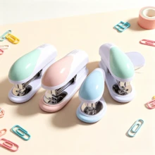 1pc Macaron Colorful Stapler, Desktop Office Home Effort-Saving Stapler, Student Exam Paper Document Binding Machine, Minimalist Multi-Color Options Office Stationery - Stapler - View 8