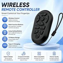 Wireless Camera Remote Control With Zoom For IPhone & Android, Bluetooth Camera Remote Shutter With Front/Rear Camera Switch For Photo & Video, Smartphone Bluetooth Clicker - View 8