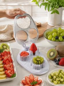 Bộ 2 món/1 món dụng cụ cắt trứng 6 trong 1 kèm bàn chải vệ sinh bằng thép không gỉ, phụ kiện chuẩn bị trứng thiết yếu - Nhiều màu - Xem 7