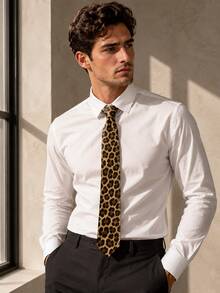 1/2pcs PU Leather Handmade Leopard Print Tie - Multicolor - View 2