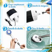 Adjustable USB Rechargeable Portable Shower For Camping And Pets - White - View 5