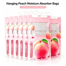 4pcs Hanging Moisture Absorber Bags, Disposable Dehumidifier Sachets, Suitable For Closet, Wardrobe, Bathroom, Basement And Storage Space - Multicolor - View 4
