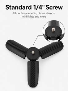 Tripod Mini Lipat 1/4 Inci, Kompatibel dengan Kamera Saku, Kamera Aksi, Klip Ponsel, dan Lampu Pengisi Mini, Basis Genggam Desktop Portabel, Cocok untuk Pemotretan Vlog, Perekaman Perjalanan, Panggilan Video, dan Siaran Langsung - View 4