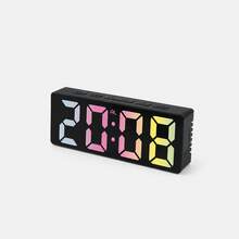 Reloj Digital LED de Mesa con Alarma, Reloj Electrónico para Recámara, Sala, Escritorio y Hogar - 1PC - Ver 7