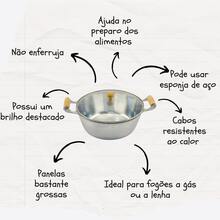 Panela Alumínio Fundido Grossa 22 cm Polida - Visão 4