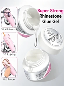 BORN PRETTY 30G Rhinestone Glue Gel No Wipe Uv Led Gel Multi Use For Rhinestone Adhesion 3D Modeling And Powder Nail Diy - 30g - View 3