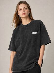 Women T-Shirts - 黑色 - 查看 2