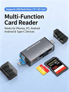 Acer 85‑3.0 Single-Slot / 3.0 Dual-Slot / 3.2 Dual-Slot Dual-Card Reader USB‑A+Type‑C Dual-Head SD/TF Card Reader For Phone, Computer, Laptop, Camera, Drone, Dash Cam Storage Card - View 9