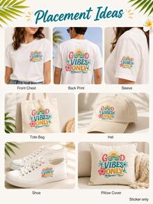 Personalized Creative Sticker Set, Personalized Custom Heat Transfer Stickers, Custom Heat Transfer Prints, Custom Heat Transfer Prints, Custom Heat Transfer, T-Shirt Heat Transfer Prints, Suitable For Clothing, Jeans, Sweatshirts, T-Shirts - Multicolor - View 3