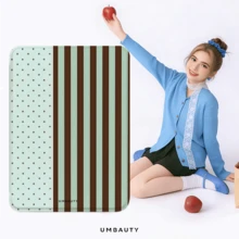 UMBAUTY Striped & Polka Dot Pattern Protective Case For 7/6.8/6 Inch Kindle Paperwhite (12th/11th/10th/7th/6th/5th Gen - 2024) | Kindle Colorsoft Signature Edition E-Reader Accessory, Cute Minimalist Protective Case With Hand Strap, Suitable As A Gift For Colleagues And Friends - Multicolor - View 9