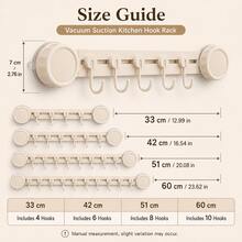 XIANG YU Suction Cup Kitchen Wall Hook Sliding Rack, No Drilling Required, Kitchen Utensil Storage Holder For Spatulas And Spoons - A - View 6