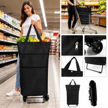 Portable Shopping Carts - Black - View 2