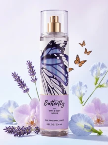 Bath and Body Works 蝴蝶香氛喷雾，女士香氛喷雾，8盎司/236毫升，无动物实验，适合送给女友、妻子、母亲、朋友，生日、毕业典礼、派对、旅行、露营、户外活动、学校、校园旅行、节日、冬季圣诞节等特殊场合。 - 蝴蝶 - 查看 1
